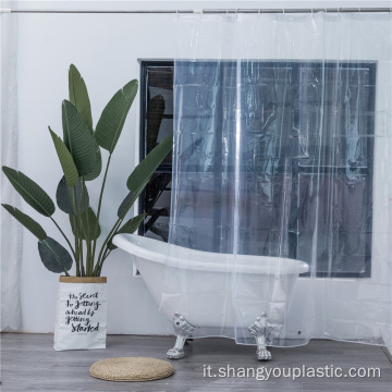 Tenda da bagno in vinile trasparente in PVC eco-friendly